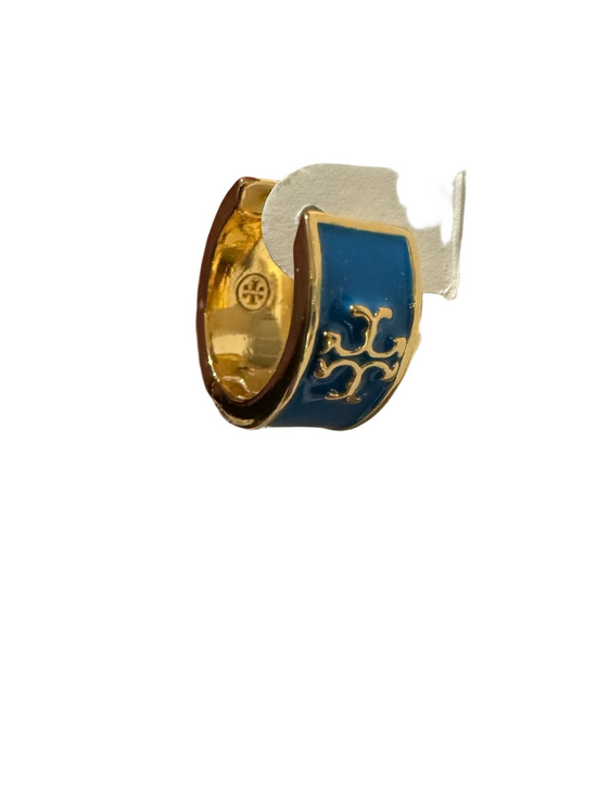 Tory Burch Jewelry - Tory Burch New Kira Color Logo Huggie Hoop Earrings
